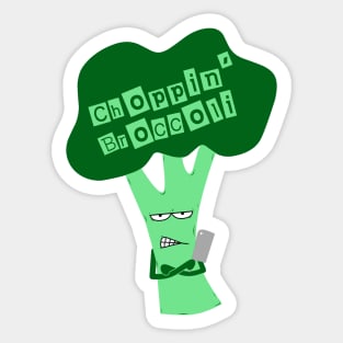 Choppin' Broccoli Sticker